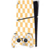 Yellow and White Checkerboard PS5 Slim Digital Edition Console Skin